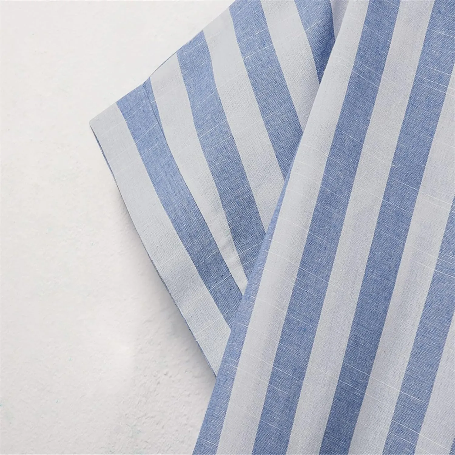Womens Striped Button Down Shirts Cotton Linen Tunic Tops Short Sleeve Summer Blouses Beach Fashion Clothing 2025