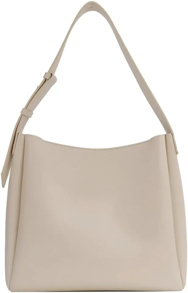 Womens Trendy PU Leather Tote Bags Large Bucket Shoulder Purse Soft Handbag Casual Working Top Handle Satchel 2pcs