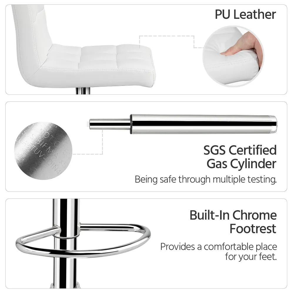 Yaheetech Bar Stools Counter Chairs