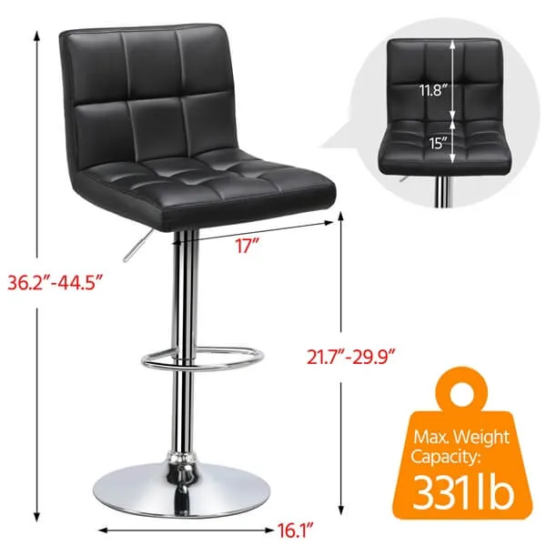 Yaheetech Bar Stools Counter Chairs