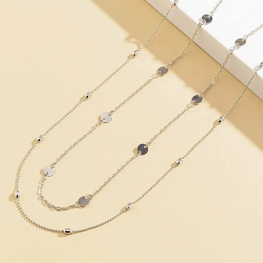 YAZILIND Body Chains for Women Sexy Waist Belly Chains Double-Layer Waist Chain Female Body Jewelry